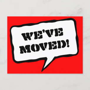 Bulle vocale déplacer des cartes postales pour une