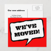 Bulle vocale déplacer des cartes postales pour une (Devant / Derrière)