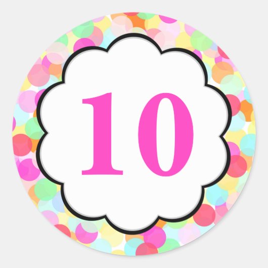 Bulles #2 - Sticker rond numérique (Devant)