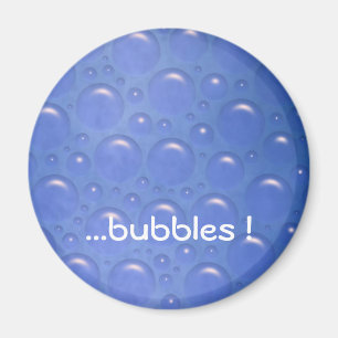 bulles aimant bleu rond