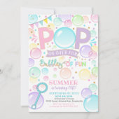 Bulles Anniversaire Invitation Bulles de Fun 1er (Devant)