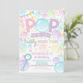 Bulles Anniversaire Invitation Pop Anniversaire (Debout devant)