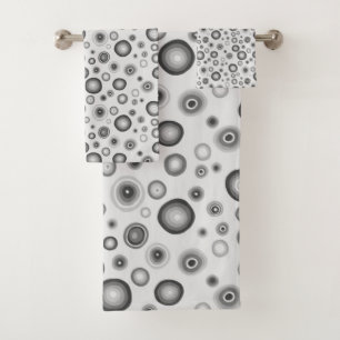 Bulles blanches grises Cercles modernes Motif