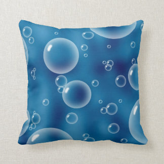 Bulles bleues Coussin Thon