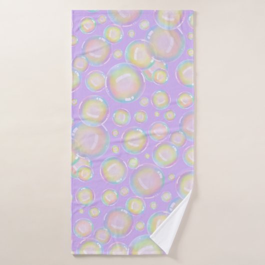 Bulles - Candy Purple  (Serviette de bain)
