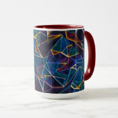 Bulles cassées Café Mug (Devant droit)