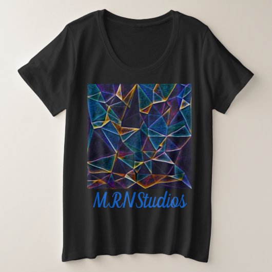 Bulles cassées Plus Taille T-shirt (Design devant)