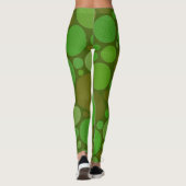 Bulles circulaires de Leggings d'Art Vert (Dos)