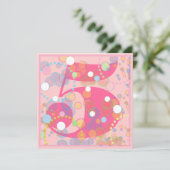 Bulles colorées toute invitation de fête (Debout devant)