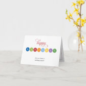 Bulles d'anniversaire Cartes d'anniversaire (Fleur jaune)