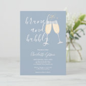 Bulles de Brunch Invitation de Mariage Champêtre B (Debout devant)