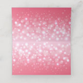 Bulles de champagne roses graphiques cartes d'hôte (Intérieur déplié)