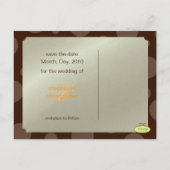 Bulles de chocolat/Enregistrer la date Cartes post (Dos)