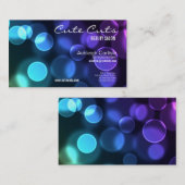 bulles de couleurs carte de visite (Devant / Derrière)