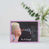 Bulles de Fille : Invitation à la fête d'anniversa (Debout devant)