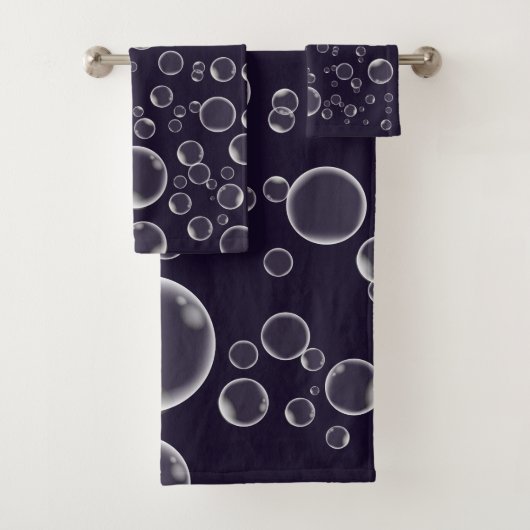 Bulles de flottement réglées de serviette de salle (En situation)