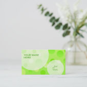 Bulles de modèle de carte de visite Lime Fizz (Debout devant)