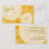 Bulles de modèle de carte de visite Pineappy Fizz (Devant / Derrière)