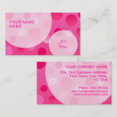 Bulles de modèles de carte de visite Cherry Fizz (Devant / Derrière)