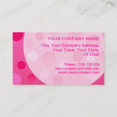 Bulles de modèles de carte de visite Cherry Fizz (Dos)