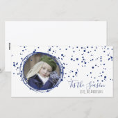 Bulles de neige Carte photo de la couronne (Devant / Derrière)