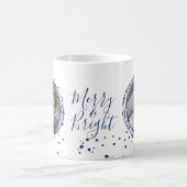 Bulles de neige Noël Wreath Fête Café Mug (Centre)