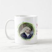 Bulles de neige Noël Wreath Fête Café Mug (Gauche)