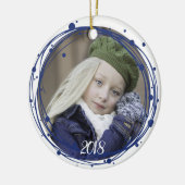 Bulles de neige Ornement de la couronne de Noël (Gauche)