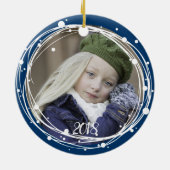 Bulles de neige Ornement de la couronne de Noël (Dos)