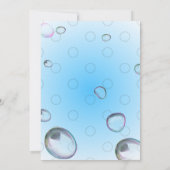 Bulles de remplissage Invitation bleue (Dos)