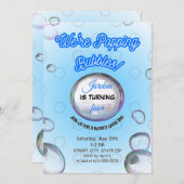 Bulles de remplissage Invitation bleue (Devant / Derrière)