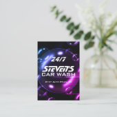 Bulles de savon carte de visite de lavage de voitu (Debout devant)