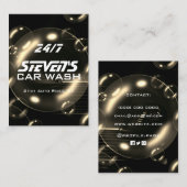 Bulles de savon carte de visite de lavage de voitu (Devant / Derrière)