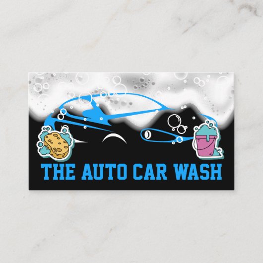 Bulles de savon | Carte de visite de l'éponge et d (Devant)