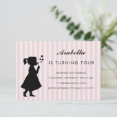 Bulles de soufflante de filles| Invitation à la fê (Debout devant)