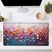 Bulles de verre iridescentes 3D