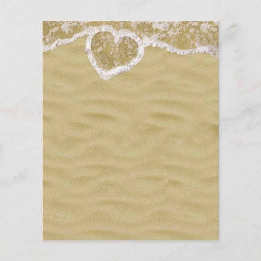 Bulles d'eau en forme de coeur sur la papeterie de (Devant)