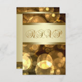 Bulles d'or noir RSVP (Devant / Derrière)