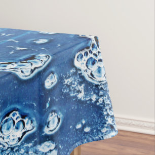Bulles Eau de glace Bleu Nappe Abstraite