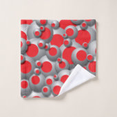 Bulles effervescentes rouges (Gant de toilette)