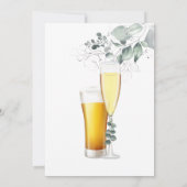 Bulles et brasse Couples Douche Invitation (Dos)