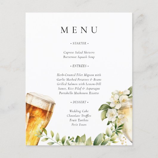 Bulles et brasse Couples Menu Douche (Devant)
