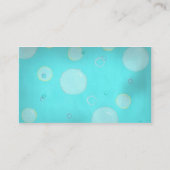 Bulles et cartes de visite bleu-clair de cercles (Dos)