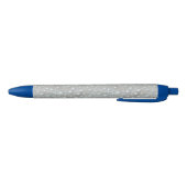 Bulles et perles Stylo Bleu Argent (Bas)