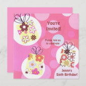 Bulles Invitation d'anniversaire (Devant / Derrière)