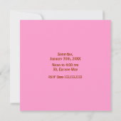 Bulles Invitation d'anniversaire (Dos)