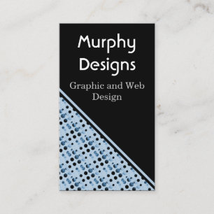 Bulles rétro Carte de visite, Bleu clair