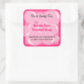 Bulles roses Bubble Gum Étiquette de savon (Sac)