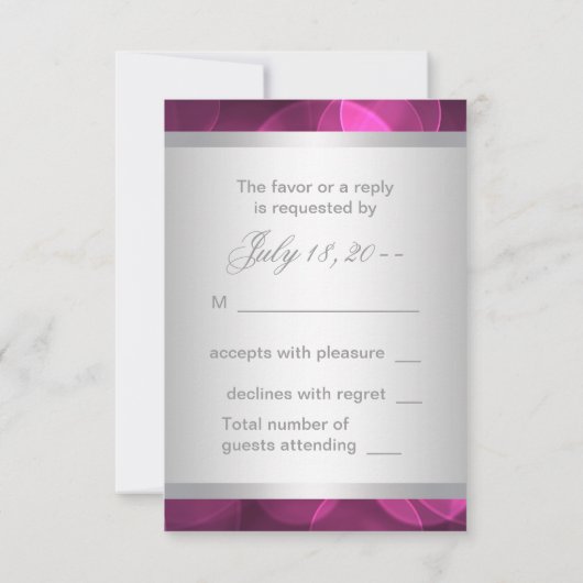 Bulles roses chaudes RSVP (Dos)