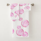 Bulles roses en blanc (En situation)